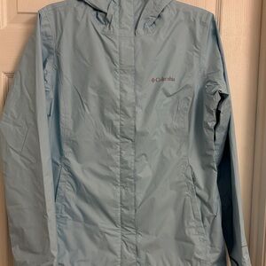 Columbia Women's Light Blue Hooded Ski & Snow Jacket